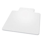 EverLife Chair Mat for Flat Pile Carpet with Lip, 36 x 48, Clear