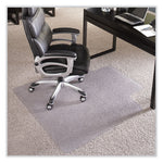 EverLife Chair Mat for High Pile Carpet with Lip, 46 x 60, Clear