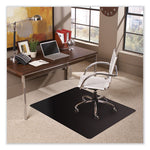 Trendsetter Chair Mat for Low Pile Carpet, 36 x 48, Black