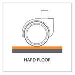 Trendsetter Chair Mat for Hard Floors, 36 x 48, Black