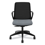 Cliq Office Chair, Supports Up to 300 lb, 17" to 22" Seat Height, Basalt Seat, Black Back, Black Base