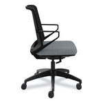 Cliq Office Chair, Supports Up to 300 lb, 17" to 22" Seat Height, Basalt Seat, Black Back, Black Base