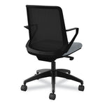 Cliq Office Chair, Supports Up to 300 lb, 17" to 22" Seat Height, Basalt Seat, Black Back, Black Base