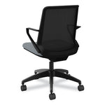 Cliq Office Chair, Supports Up to 300 lb, 17" to 22" Seat Height, Basalt Seat, Black Back, Black Base