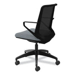 Cliq Office Chair, Supports Up to 300 lb, 17" to 22" Seat Height, Basalt Seat, Black Back, Black Base