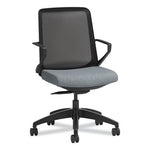 Cliq Office Chair, Supports Up to 300 lb, 17" to 22" Seat Height, Basalt Seat, Black Back, Black Base