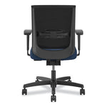 Convergence Mid-Back Task Chair, Supports Up to 275 lb, 16.5" to 21" Seat Height, Navy Seat, Black Back, Black Frame