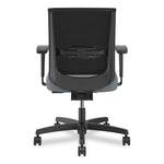 Convergence Mid-Back Task Chair, Supports Up to 275 lb, 16.5" to 21" Seat Height, Basalt Seat, Black Back, Black Frame