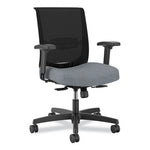 Convergence Mid-Back Task Chair, Supports Up to 275 lb, 16.5" to 21" Seat Height, Basalt Seat, Black Back, Black Frame