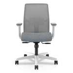 Ignition 2.0 Mid-Back Mesh Task Chair, Posture Lock, Up to 300lb, Basalt Seat, Fog Back/White Base