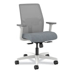 Ignition 2.0 Mid-Back Mesh Task Chair, Posture Lock, Up to 300lb, Basalt Seat, Fog Back/White Base