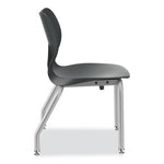 SmartLink Four-Leg Chair, Supports Up to 275 lb, 16" Seat Height, Lava Seat, Lave Back, Platinum Base, 4/Carton