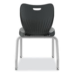 SmartLink Four-Leg Chair, Supports Up to 275 lb, 16" Seat Height, Lava Seat, Lave Back, Platinum Base, 4/Carton