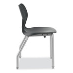 SmartLink Four-Leg Chair, Supports Up to 275 lb, 18" Seat Height, Lava Seat, Lava Back, Platinum Base