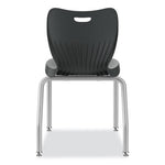 SmartLink Four-Leg Chair, Supports Up to 275 lb, 18" Seat Height, Lava Seat, Lava Back, Platinum Base