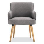 Matter Multipurpose Chair, 23" x 24.8" x 34", Light Gray Seat/Back, Natural Wood Base