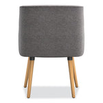Matter Multipurpose Chair, 23" x 24.8" x 34", Light Gray Seat/Back, Natural Wood Base