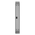 Single Sloped Metal Locker Hood Addition, 12w x 18d x 6h, Gray