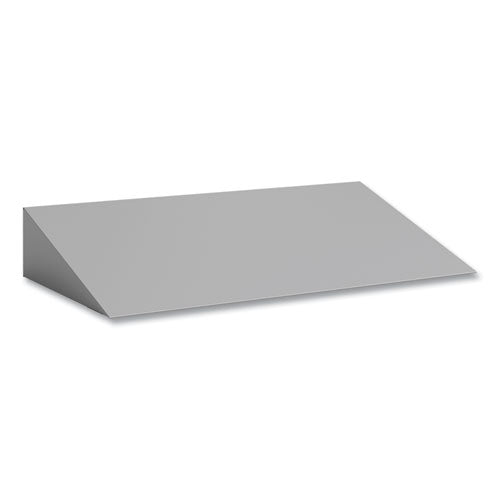 Triple Sloped Metal Locker Hood Addition, 36w x 18d x 6h, Gray