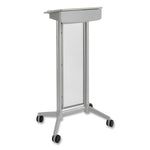 Impromptu Lectern, 26.5 x 18.75 x 46.5, Gray