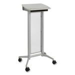 Impromptu Lectern, 26.5 x 18.75 x 46.5, Gray