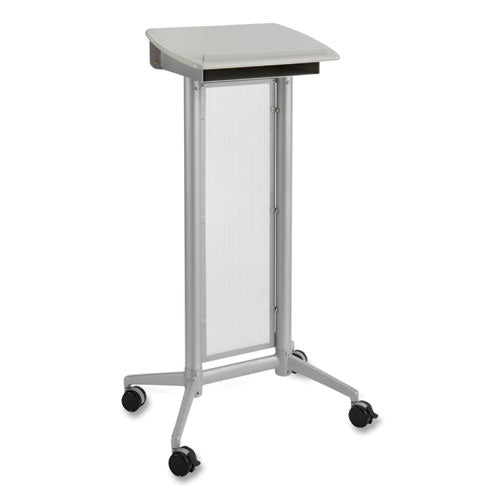 Impromptu Lectern, 26.5 x 18.75 x 46.5, Gray