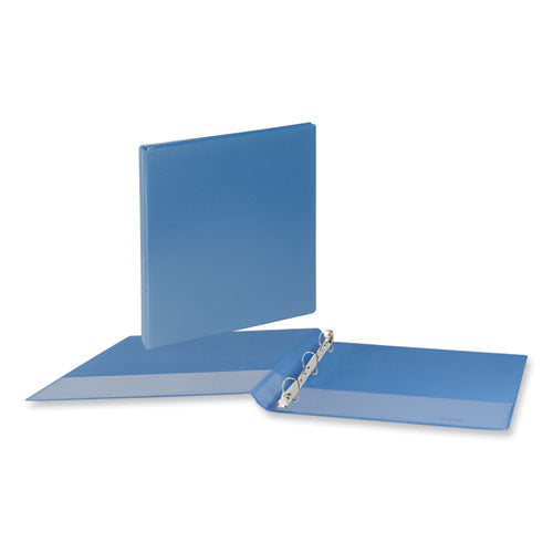 Slant D-Ring View Binder, 3 Rings, 0.5" Capacity, 11 x 8.5, Light Blue