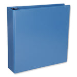 Slant D-Ring View Binder, 3 Rings, 2" Capacity, 11 x 8.5, Light Blue