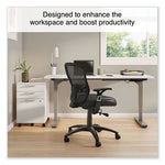 Alera Linhope Chair, Supports Up to 275 lb, Black Seat/Back, Black Base