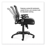 Alera Linhope Chair, Supports Up to 275 lb, Black Seat/Back, Black Base