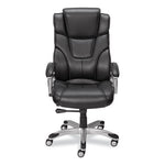 Alera Maurits Highback Chair, Supports Up to 275 lb, Black Seat/Back, Chrome Base