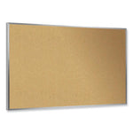 Natural Cork Bulletin Board with Frame, 72.5 x 48.5, Tan Surface, Natural Oak Frame, Ships in 7-10 Business Days
