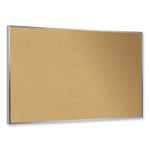 Natural Cork Bulletin Board with Frame, 96.5 x 48.5, Tan Surface, Natural Oak Frame, Ships in 7-10 Business Days