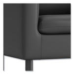 Parkwyn Series Club Chair, 33" x 26.75" x 29", Black Seat, Black Back, Black Base