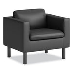 Parkwyn Series Club Chair, 33" x 26.75" x 29", Black Seat, Black Back, Black Base