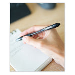 Z-Grip Ballpoint Pen, Retractable, Medium 1 mm, Black Ink, Clear/Black Barrel, 48/Pack
