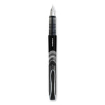 Fountain Pen, Fine 0.6 mm, Black Ink, Black/Gray Barrel, 12/Pack