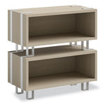 Ready Home Office Small Stackable Storage, 1-Shelf, 24w x 12d x 12.25h, Beige/White, Ships in 1-3 Business Days