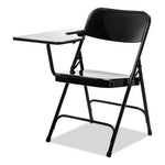 5200 Series Right-Side Tablet-Arm Folding Chair, Supports 480 lb, 17.25" Seat Height, Black, 2/Carton