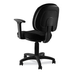 Comfort Task Chair with Arms, Supports Up to 300 lb, 19" to 23" Seat Height, Black Seat, Black Back, Black Base