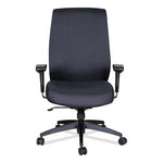 Alera Wrigley Series High Performance High-Back Synchro-Tilt Task Chair, Supports 275 lb, 17.24" to 20.55" Seat Height, Black