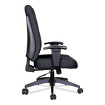 Alera Wrigley Series High Performance High-Back Synchro-Tilt Task Chair, Supports 275 lb, 17.24" to 20.55" Seat Height, Black