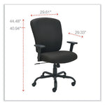 Alera Mota Series Big and Tall Chair, Supports Up to 450 lb, 19.68" to 23.22" Seat Height, Black