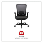 Alera Envy Series Mesh High-Back Swivel/Tilt Chair, Supports Up to 250 lb, 16.88" to 21.5" Seat Height, Black