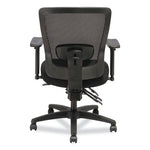 Alera Envy Series Mesh Mid-Back Multifunction Chair, Supports Up to 250 lb, 17" to 21.5" Seat Height, Black