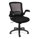 Alera EB-E Series Swivel/Tilt Mid-Back Mesh Chair, Supports Up to 275 lb, 18.11" to 22.04" Seat Height, Black