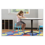 Steel GuestBistro Stool, Backless, Supports Up to 250 lb, 18" High BabyBlue Seat, BabyBlue Base, Ships in 1-3 Business Days