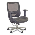 Lineage Big & Tall All-Mesh Task Chair, Supports Up to 400 lb, 19.5" to 23.25" Seat Height, Black Seat,Chrome Base