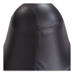 Runtz Swivel Ball Chair, Backless, Supports Up to 250 lb, Black Vinyl