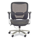 Lineage Big & Tall All-Mesh Task Chair, Supports Up to 400 lb, 19.5" to 23.25" Seat Height, Black Seat,Chrome Base